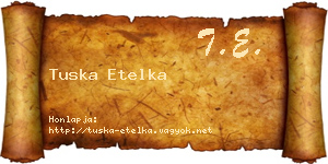Tuska Etelka névjegykártya